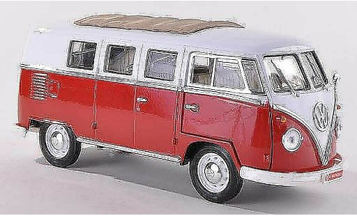 Volkswagen T1 B 1/43 Motor City Classics Samba Coca-Cola rood/wit 1962 modelauto