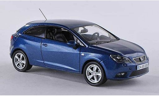 Seat Ibiza SC 1/43 Seat zwart-blauw 2013 modelauto