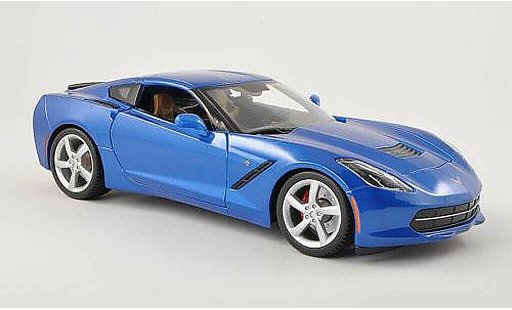 Chevrolet Corvette Stingray 1/18 Maisto C7 (C7) blauw modelauto