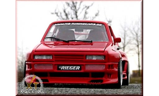 Volkswagen Golf GTI 1/18 Solido rood kit rieger extra large et jantes bord larges 16 pouces modelauto