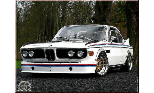 Bmw 3.0 CSL 1/18 Autoart wit kit deco l modelauto