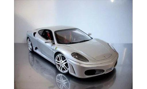 Ferrari F430 Coupe 1/18 Hot Wheels grijs modelauto