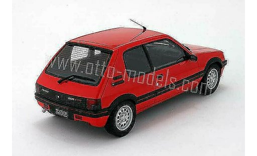 Peugeot 205 GTI 1/18 Ottomobile 1.6 rood vallelunga 1991 phase 2 modelauto