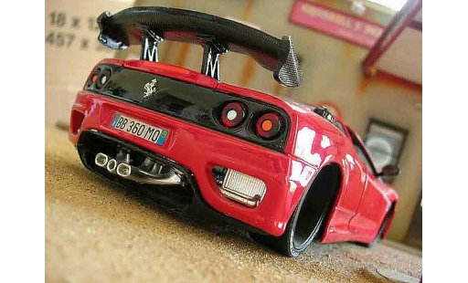 Ferrari 360 Modena 1/18 Burago coupe rood modelauto