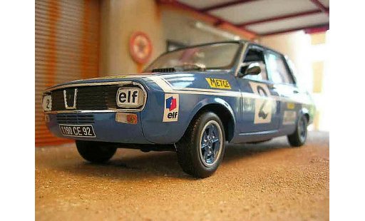 Renault 12 Gordini 1/18 Solido rallye #2 blauw modelauto