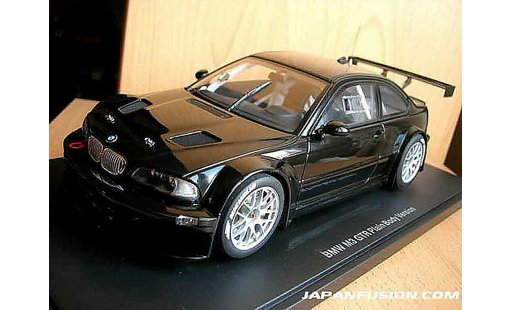 Bmw M3 coupe 1/18 Autoart GTR E46 plain body version zwart modelauto