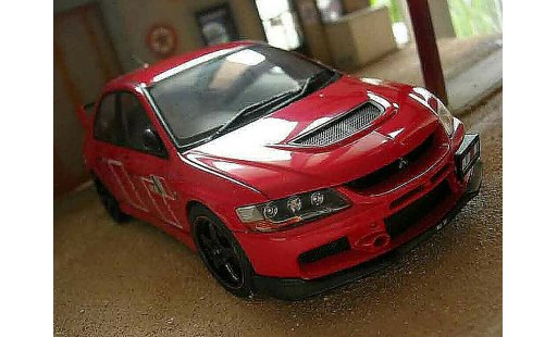Mitsubishi Lancer Evolution IX 1/18 Autoart rallye art rood modelauto
