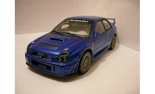 Subaru Impreza WRX 1/18 Solido STI blauw modelauto