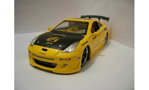 Toyota Celica Import 1/18 Jada Toys racer geel modelauto