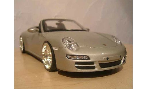 Porsche 911 Cabriolet 1/18 Norev S grijs jantes bbs modelauto