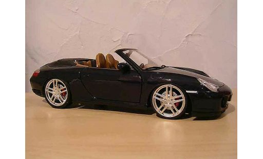 Porsche 911 Cabriolet 1/18 Maisto zwart jantes f430 modelauto