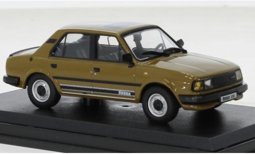 Modelauto Skoda 120 Base L bruin 1984 1/43 Abrex