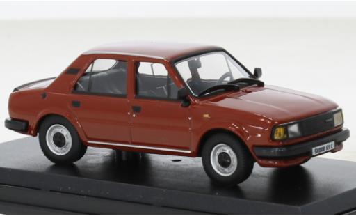 Modelauto Skoda 120 Base L oranje 1984 1/43 Abrex
