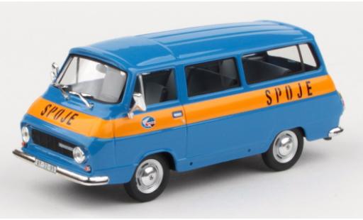 Modelauto Skoda 1203 Mikrobus blauw Spoje 1974 1/43 Abrex