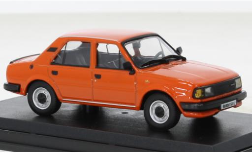 Modelauto Skoda 120 Base L oranje 1984 1/43 Abrex
