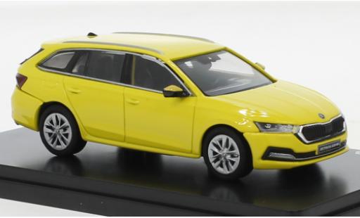 Modelauto Skoda Octavia Combi IV geel 2020 1/43 Abrex