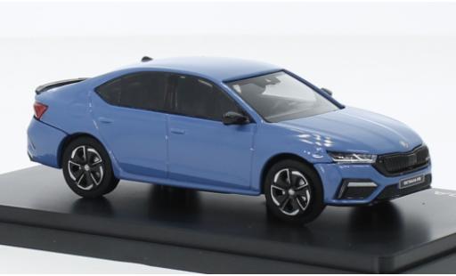 Modelauto Skoda Octavia RS IV blauw clair 2020 1/43 Abrex