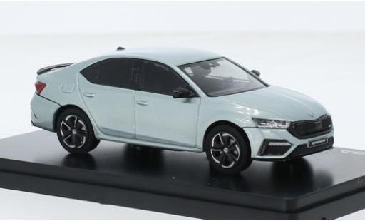 Modelauto Skoda Octavia RS IV metallic blauw clair 2020 1/43 Abrex