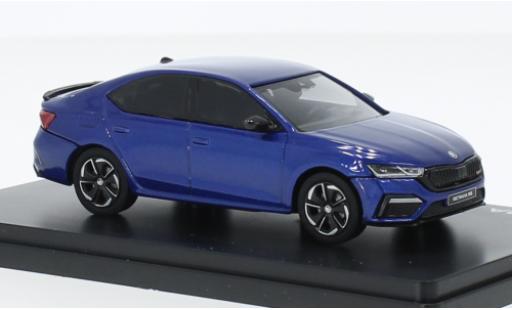 Modelauto Skoda Octavia RS IV metallic blauw fonc&Atilde;&copy; 2020 1/43 Abrex
