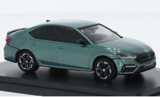 Modelauto Skoda Octavia RS IV metallic groen 2020 1/43 Abrex