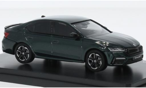 Modelauto Skoda Octavia RS IV metallic groen fonc&Atilde;&copy; 2020 1/43 Abrex