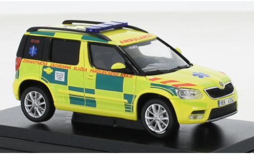 Modelauto Skoda Yeti FL ZZS Pardubickeho Kraje 161 2013 1/43 Abrex