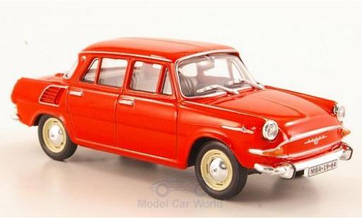 Modelauto Skoda 1000 Base MB rood 1964 1/43 Abrex