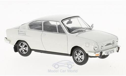 Modelauto Skoda 110 R wit 1/43 Abrex
