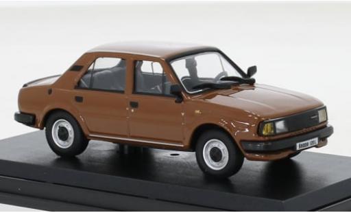 Modelauto Skoda 120 Base L bruin 1984 1/43 Abrex