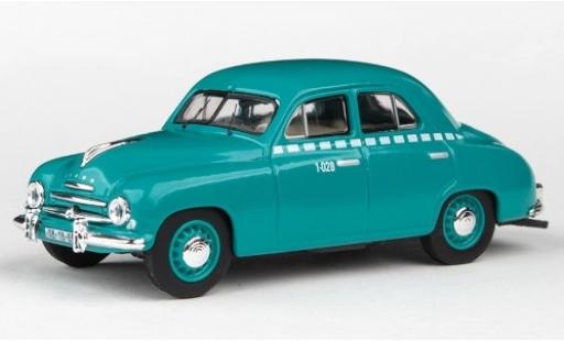 Modelauto Skoda 120 Taxi 1 turquoise 1956 1/43 Abrex