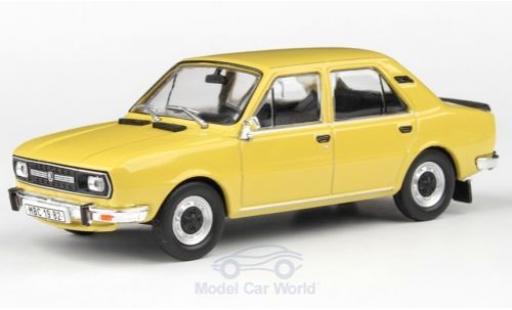 Modelauto Skoda 120 Base L geel 1982 1/43 Abrex