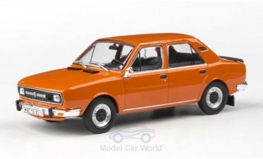 Modelauto Skoda 120 Base L oranje 1982 1/43 Abrex