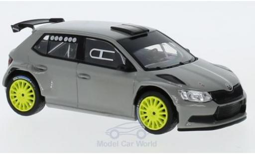 Modelauto Skoda Fabia R5 III grijs 2015 1/43 Abrex