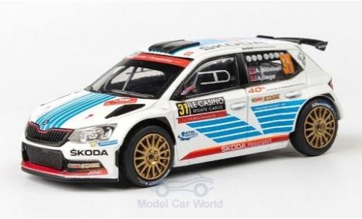 Modelauto Skoda Fabia R5 III No.31 Rally WM Rally Monte Carlo 2017 A.Mikkelsen/A.Jaeger 1/43 Abrex