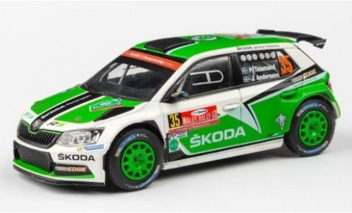 Modelauto Skoda Fabia R5 III No.35 Rally WM Rally Gro&Atilde;�britannien 2016 P.Tidemand/J.Andersson 1/43 Abrex