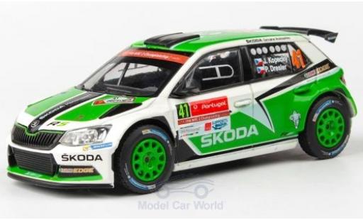 Modelauto Skoda Fabia R5 III No.41 Rally WM Rally Portugal 2016 J.Kopecky/P.Dresler 1/43 Abrex