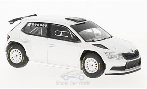 Modelauto Skoda Fabia R5 III wit 2015 Gravel 1/43 Abrex