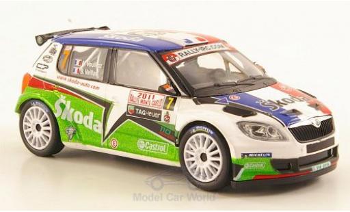 Modelauto Skoda Fabia S2000 No.7 Rally Monte-Carlo 2011 Vouilloz 1/43 Abrex
