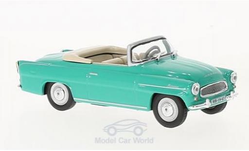 Modelauto Skoda Felicia Roadster turquoise 1963 1/43 Abrex