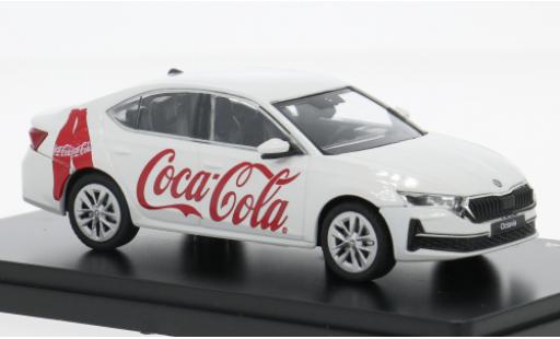 Skoda Octavia 1/43 Abrex IV FL wit 2024 Coca Cola 1:43