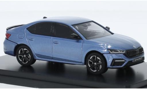 Modelauto Skoda Octavia RS IV metallic blauw 2020 1/43 Abrex