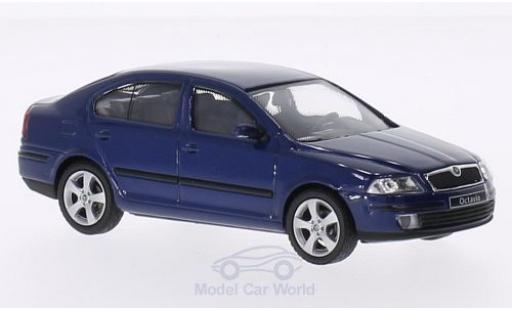 Modelauto Skoda Octavia Base metallic blauw 2004 1/43 Abrex