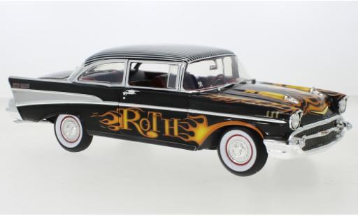 Modelauto Chevrolet Bel Air Coupe zwart/D&Atilde;&copy;corer Big Daddy Ed Roth 1957 1/18 ACME