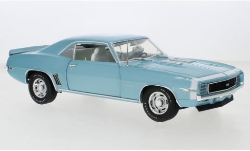 Modelauto Chevrolet Camaro RS 350 metallic blauw 1969 1/18 ACME