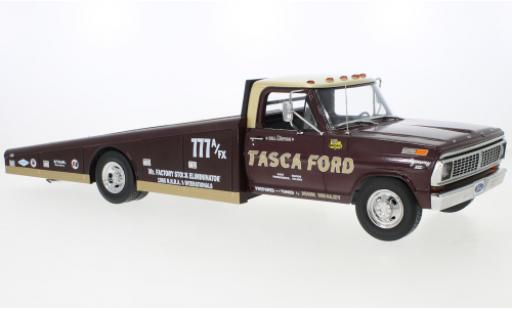 Modelauto Ford F-350 Ramp Truck bruin/gold Tasca 1970 1/18 ACME