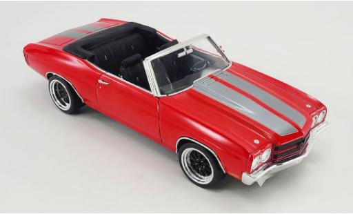 Modelauto Chevrolet Chevelle Convertible Super Sport Cabriolet Restomod rood/grijs 1970 1/18 ACME