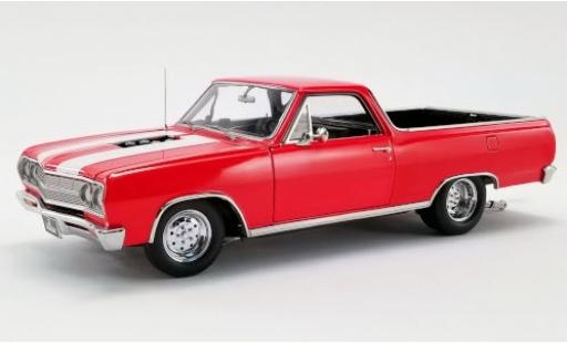 Modelauto Chevrolet El Camino tuning Drag Outlaw rood/wit 1965 1/18 ACME