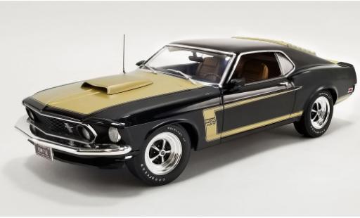 Modelauto Ford Mustang Boss 429 Prototype zwart/gold 1969 1/18 ACME