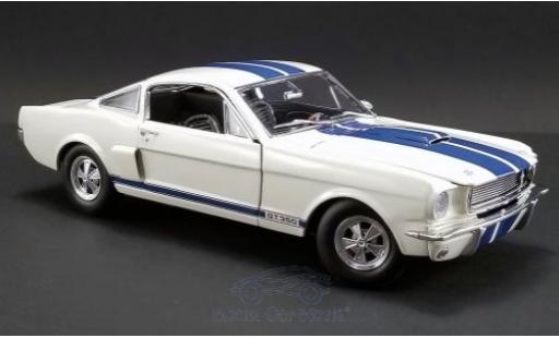 Modelauto Ford Mustang Shelby GT350 Supercharged wit/blauw 1966 1/18 ACME