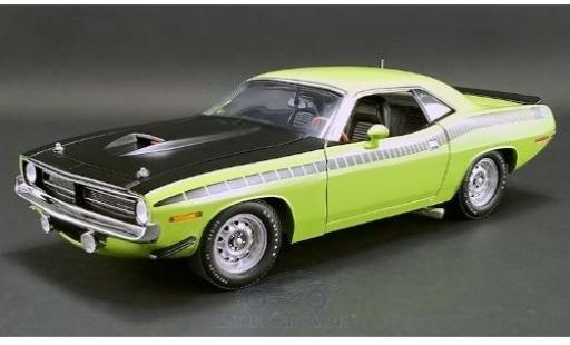 Modelauto Plymouth Barracuda AAR groen/mat-zwart 1970 1/18 ACME